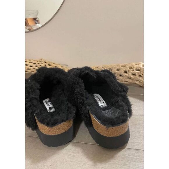 Birkenstock Boston Shearling Big Buckle Platform Size 36 US5 New - Picture 5 of 7